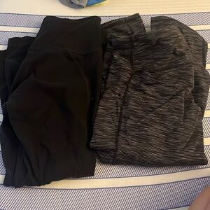 2 pairs athleta leggings